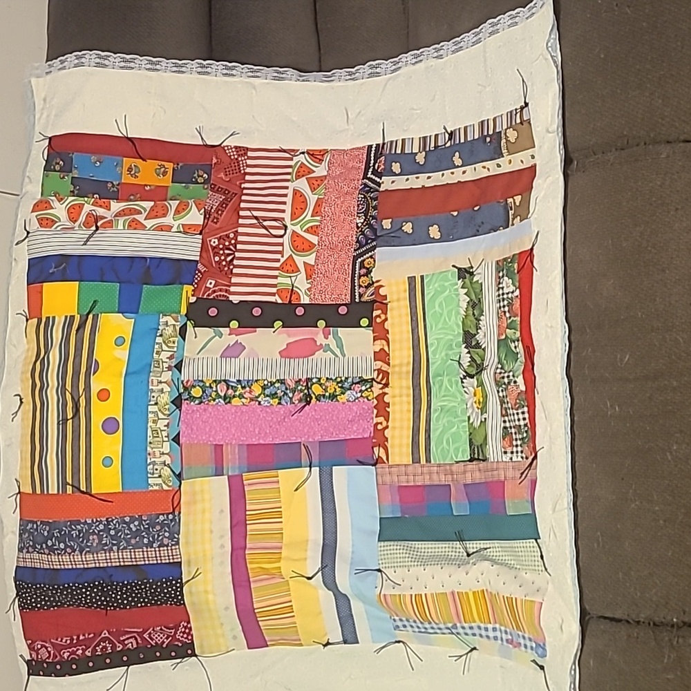 New homemade baby quilt